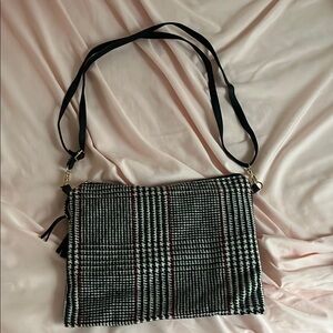 Plaid Black and White Women's Bag